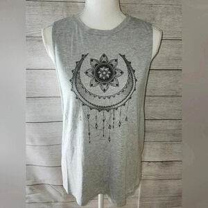 No Boundaries Cinch Back Graphic Tank Top Size XL